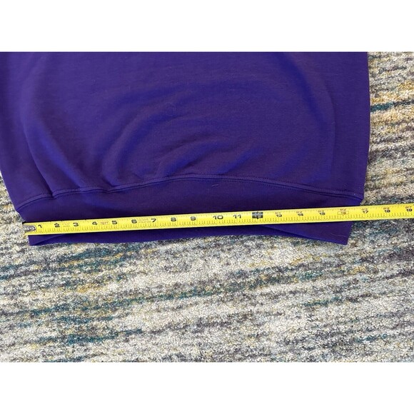 Gildan VTG Crewneck Graphic Sweatshirt Adult Small Purple Neon Lettering DOPE - Picture 9 of 10